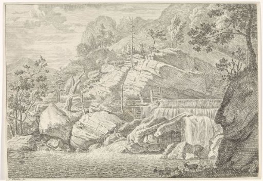View of the great waterfall of Chartreuse