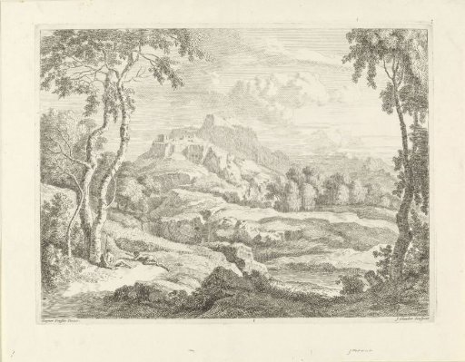 Landscape with shepherds