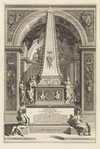 Monument on the occasion of the wedding of Jonas Witsen and Elisabet Basseliers