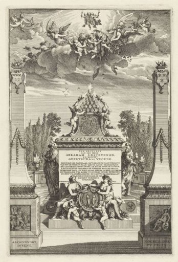 Allegory on the marriage of Abraham Lestevenon and Geertrui de Vroede