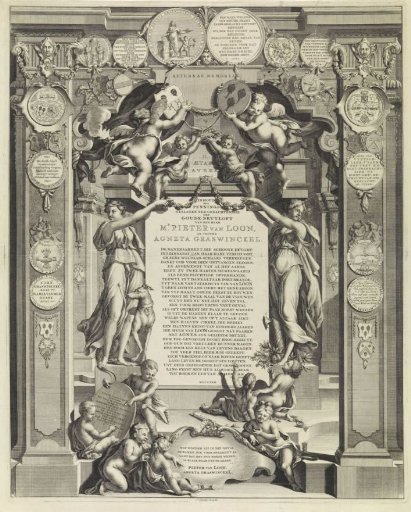 Allegory on the golden wedding of Pieter van Loon and Agneta Graswinckel