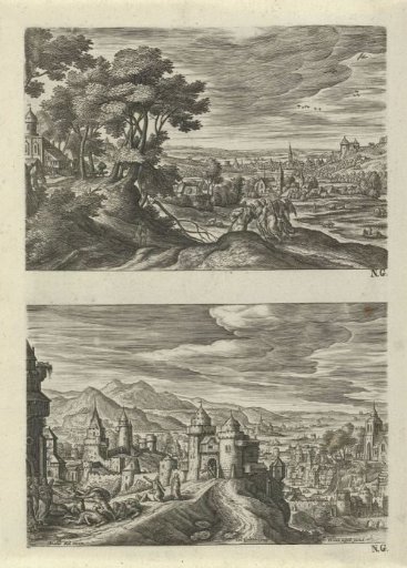 Two Landscapes with the Angels on the Way to Sodom