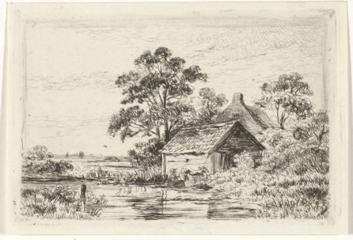 Landscape with a farmhouse
