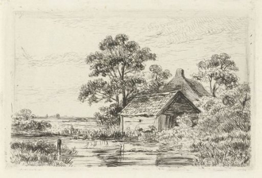 Landscape with a farmhouse