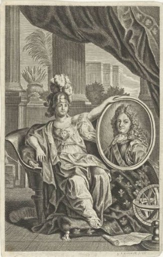 Minerva with the portrait of an unknown man