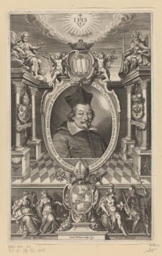 Portrait of Franz Wilhelm, Bishop of Osnabrück in a Gallery