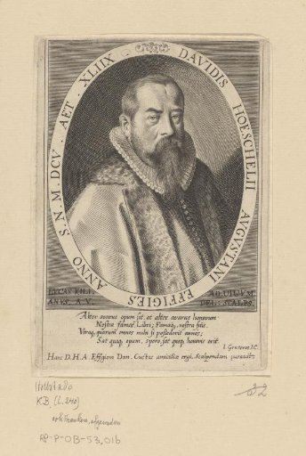 Portrait of David Höschel at the age of 48