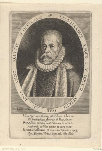 Portrait of Leonhard Kager at the age of 69
