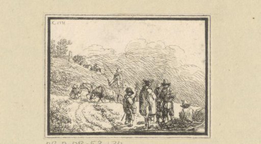 Landscape with peasants and travellers