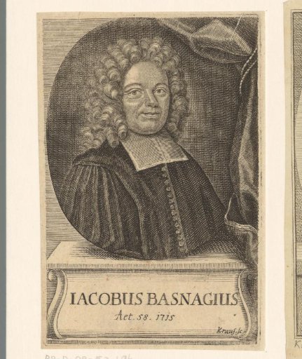Portrait of Jacques Basnage de Beauval at the Age of 58