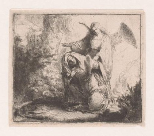 Archangel Michael shows Hagar a spring