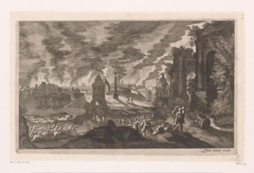 Aeneas and Anchises Fleeing Troy