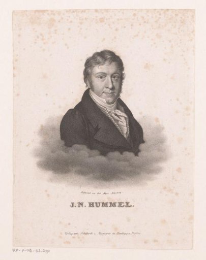 Portrait of Johann Nepomuk Hummel