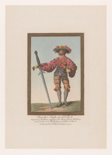 Soldier commander with hat with feathers and sword