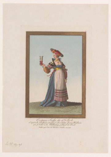 Woman with cup with knobs