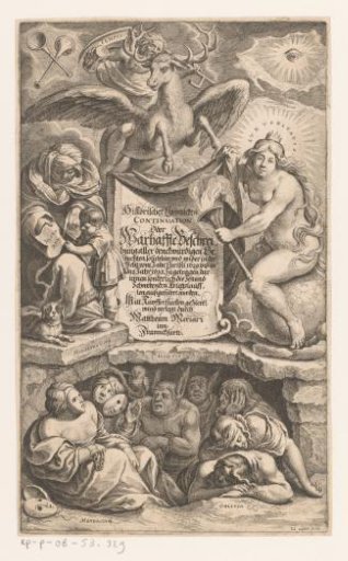 Title page for: Johann Philipp Abelinus. Theatri Europaei, that is: Historical Chronicle (...) up to the year 1633. Merian, Frankfurt a.M., 1673