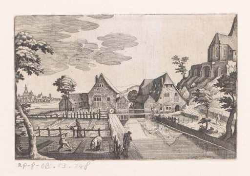 View of the Village of Berg near Stuttgart