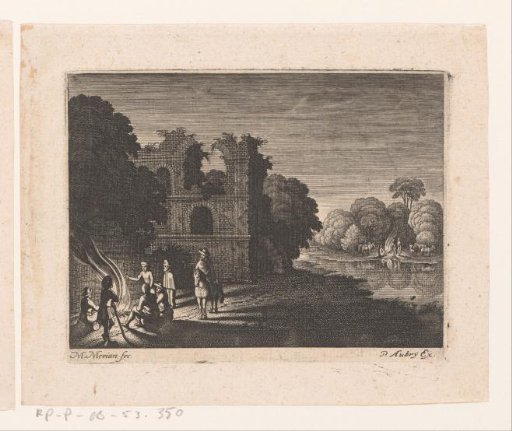 Campfire near a Ruin