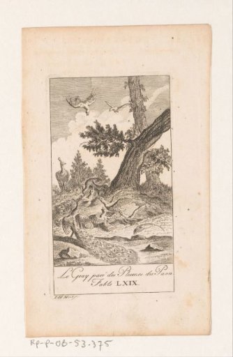 Fable of the Magpie Adorned with Peacock Feathers