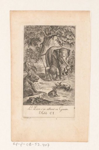 Fable of the Lion on the Warpath