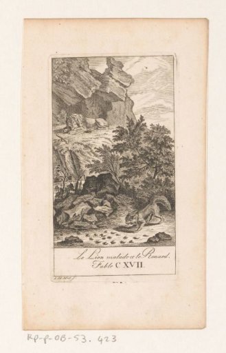Fable of the Sick Lion and the Fox