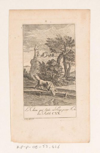 Fable of the Dog Who Drops His Prey for His Shadow