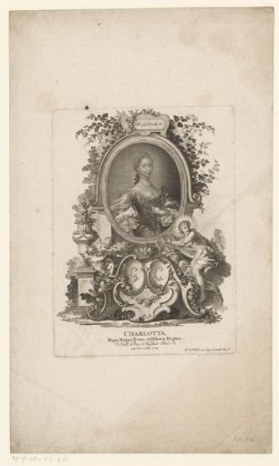 Portrait of Charlotte of Mecklenburg, Queen of Great Britain and Ireland