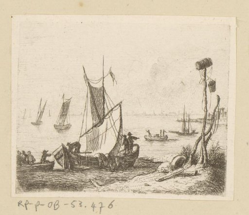 Landscape with Water and Ships