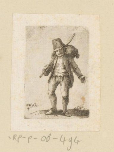 Man with knapsack