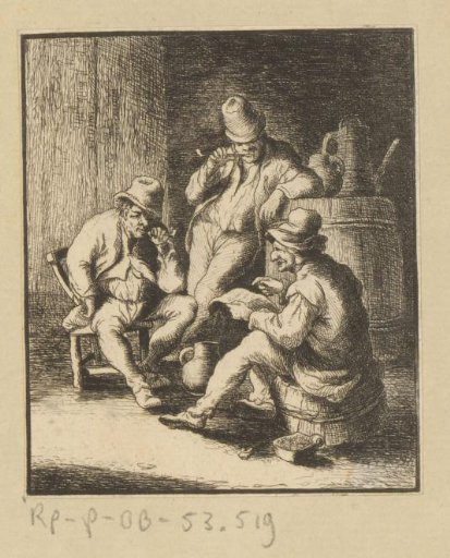 Three smoking men