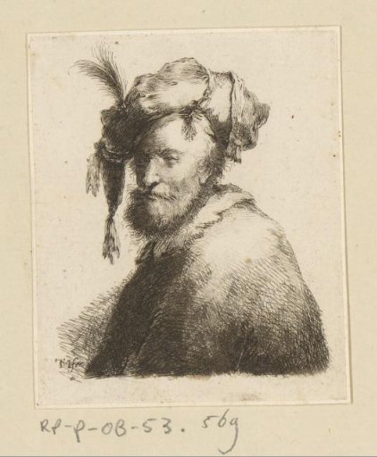Man with a cap with a hanging point