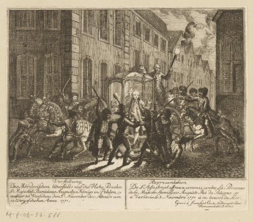 Assassination attempt on Stanislaus II Augustus Poniatovski, King of Poland