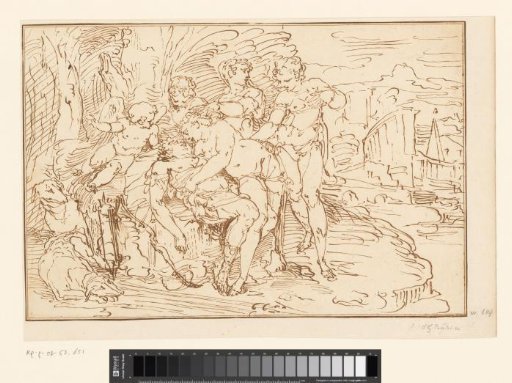 Venus kisses the dead Adonis