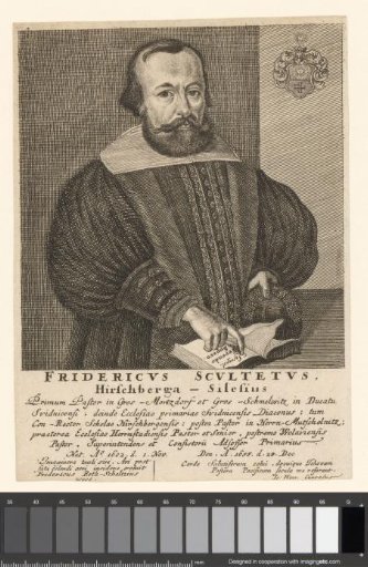 Portrait of Friedrich Scultetus