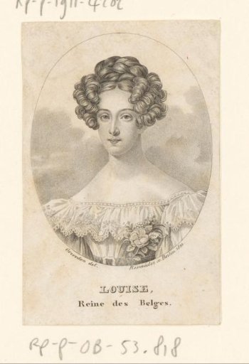 Portrait of Louise Marie of Orléans, Queen of Belgium