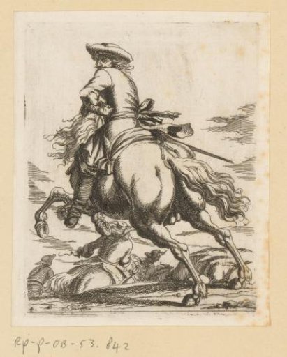 Rider on a galloping horse
