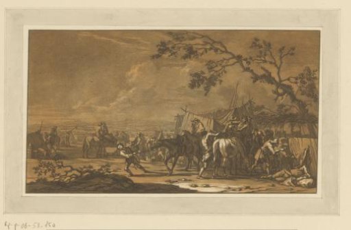 Soldiers in the camp
