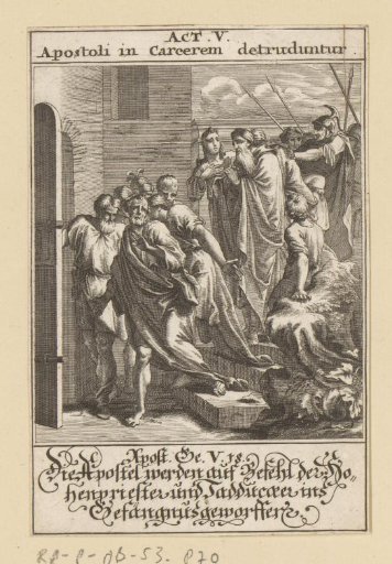 Apostles thrown into prison