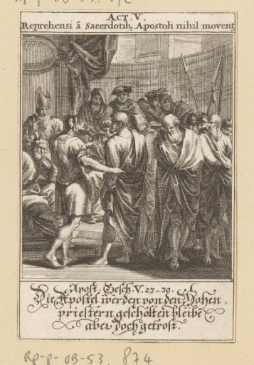 Apostles are not moved by the words of the high priest