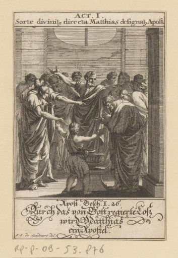 Apostle Matthias becomes an apostle by lot