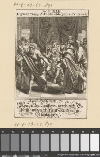 Magician Elymas Struck with Blindness by Apostle Paul