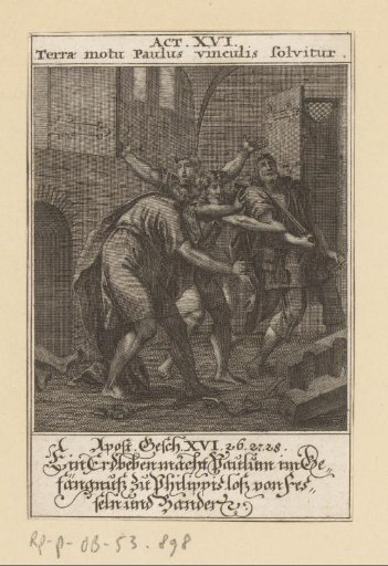 Apostle Paul Freed from Chains by an Earthquake