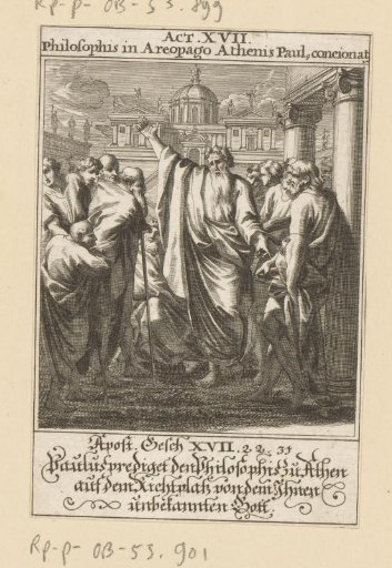 Apostle Paul in Discussion with Philosophers on the Areopagus in Athens