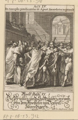 Priests and Sadducees Forbid the Apostles to Preach in the Temple