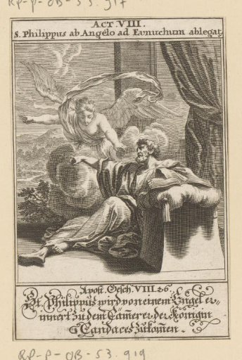 Angel urges Apostle Philip to go south