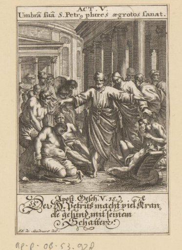 Apostle Peter heals the sick by means of his shadow