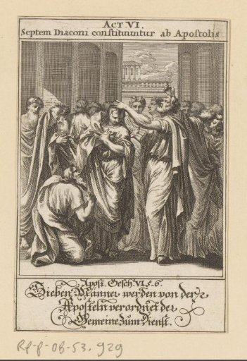 Seven men are appointed by the apostles