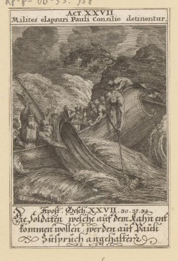 The Apostle Paul advises not to leave the boat