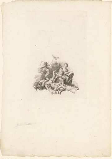 Two women with two cupids