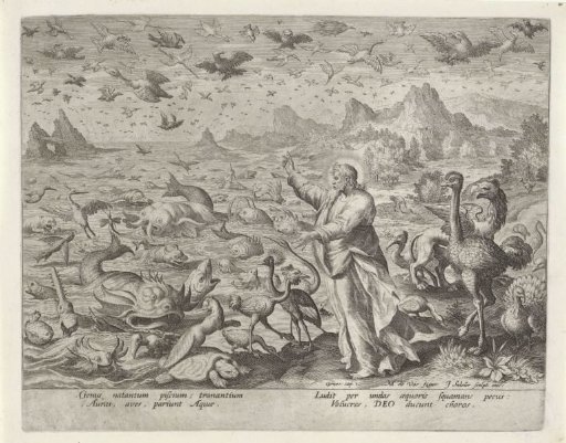 Creation of the Birds and the Sea Creatures